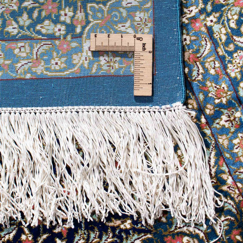 Persisk matta - Ghom - 121 x 78 cm - mörkblå