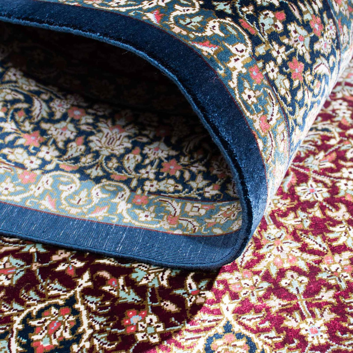 Persisk matta - Ghom - 118 x 77 cm - rost