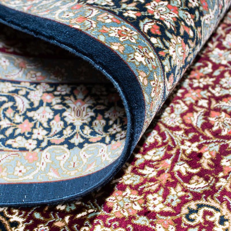 Persisk matta - Ghom - 116 x 78 cm - mörkblå