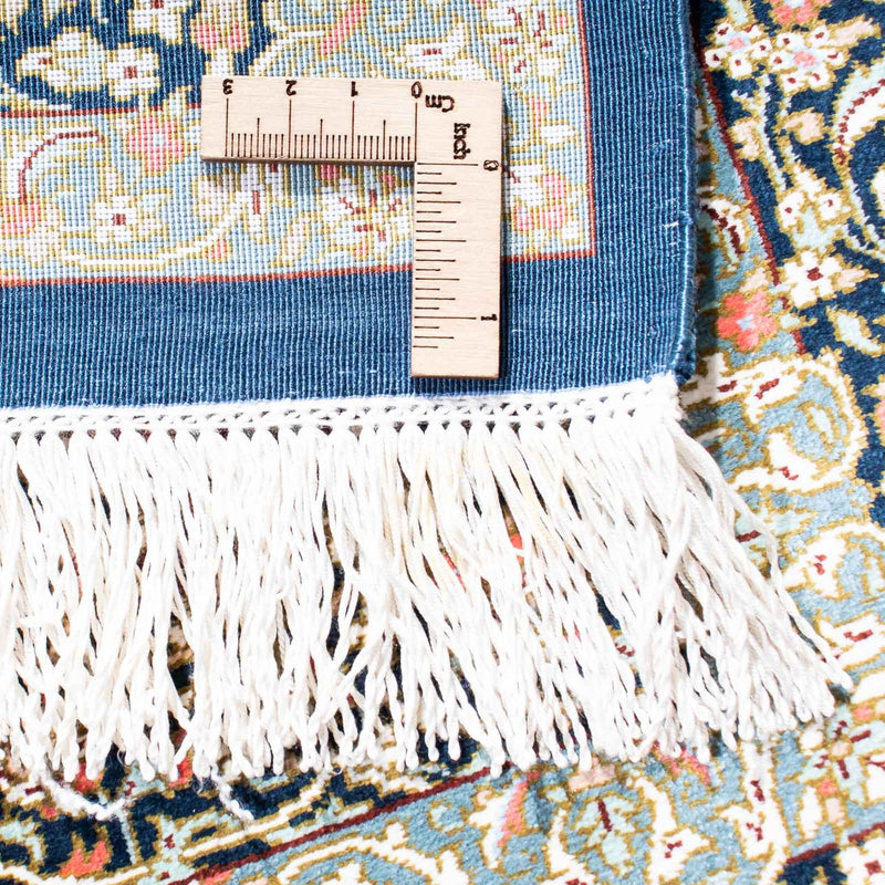 Persisk matta - Ghom - 116 x 78 cm - mörkblå