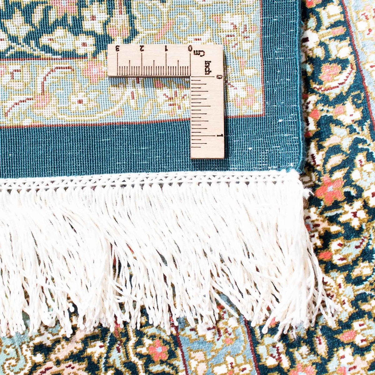 Persisk matta - Ghom - 121 x 77 cm - mörkblå