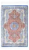 Qom Mattan 78x117cm - Persisk matta - Rektangulär / Blå / 78 x 117 cm Rektangulär