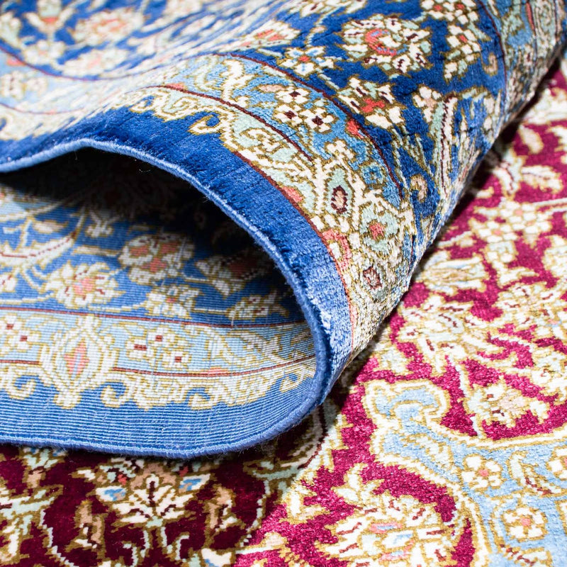 Persisk matta - Ghom - 117 x 78 cm - blå