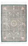 Qom Mattan 83x120cm - Persisk matta - Rektangulär / Ljusgrå / 83 x 120 cm Rektangulär