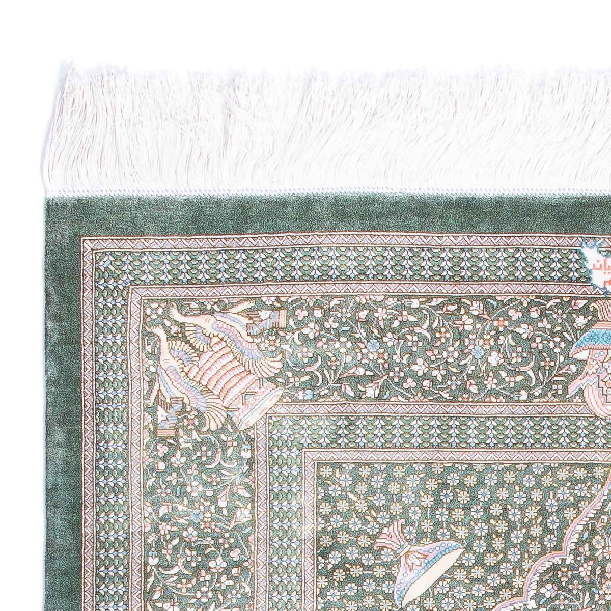 Persisk matta - Ghom - 120 x 83 cm - ljusgrå