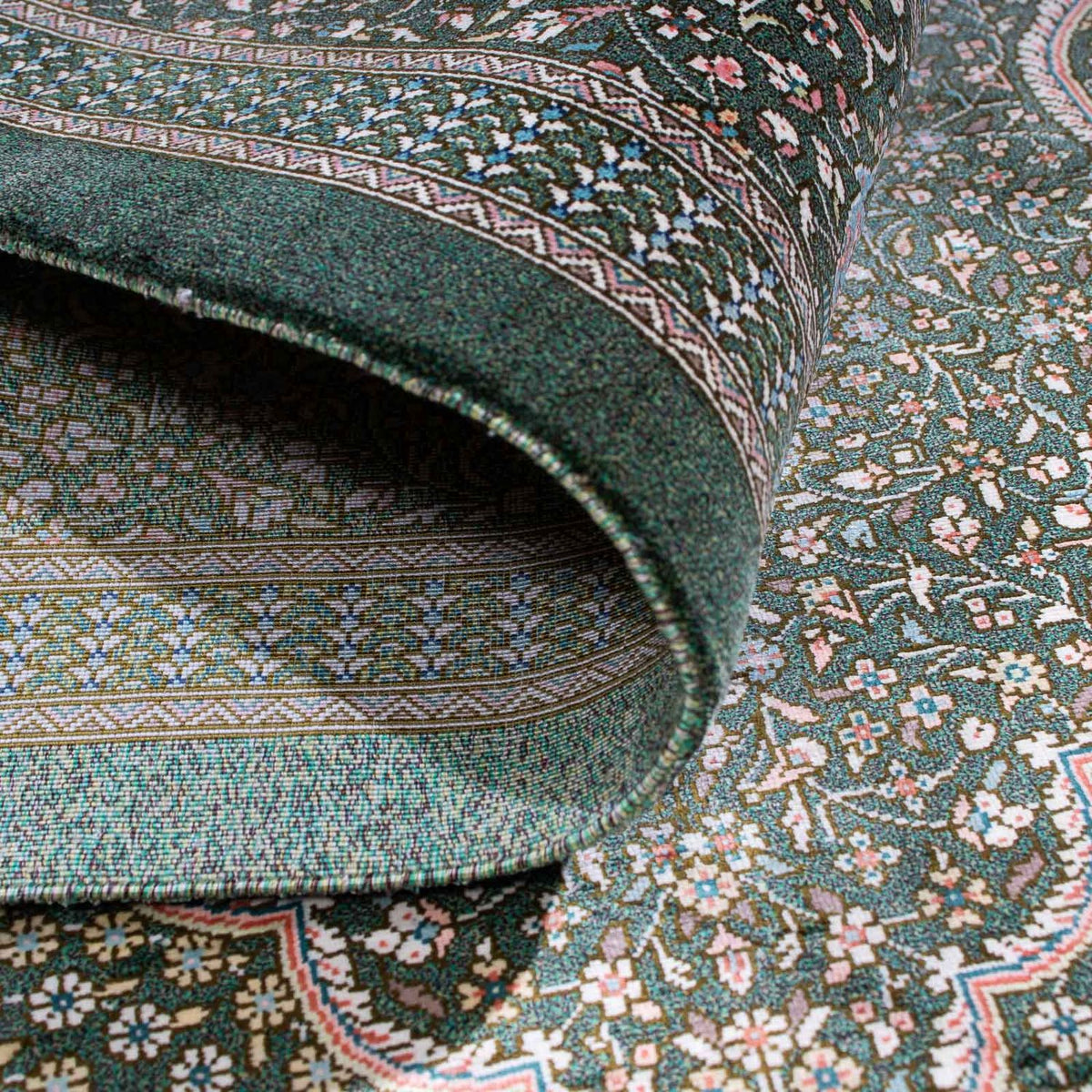 Persisk matta - Ghom - 120 x 83 cm - ljusgrå