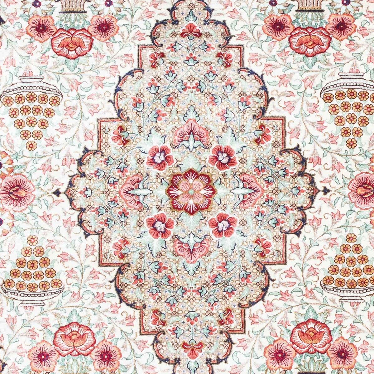 Persisk matta - Ghom - 125 x 84 cm - beige