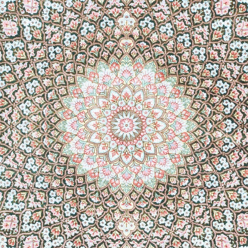 Persisk matta - Ghom - 128 x 83 cm - grön