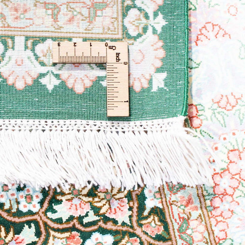 Persisk matta - Ghom - 128 x 83 cm - grön