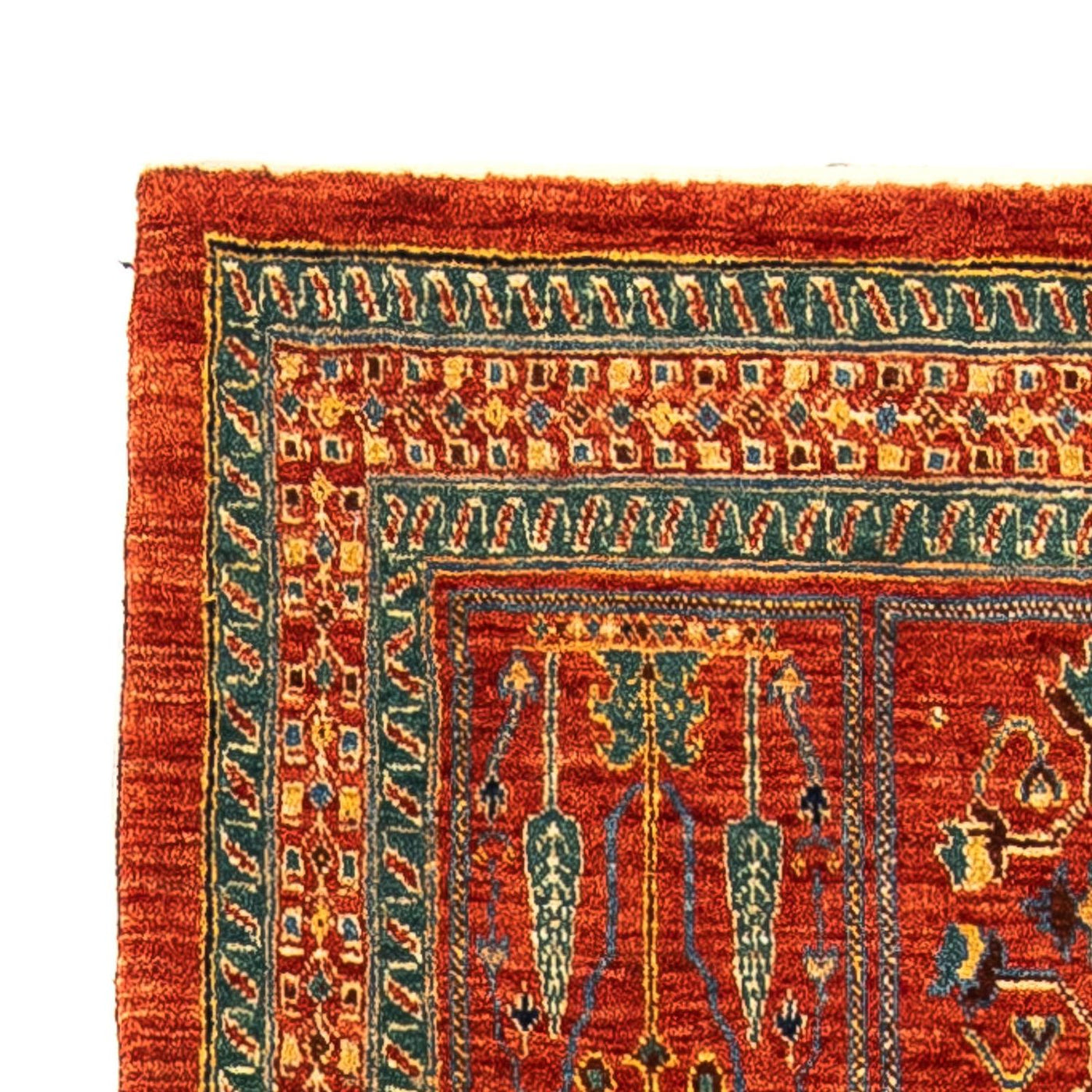 Gabbeh-matta - Kashkuli Persiska - 134 x 84 cm - mörkröd