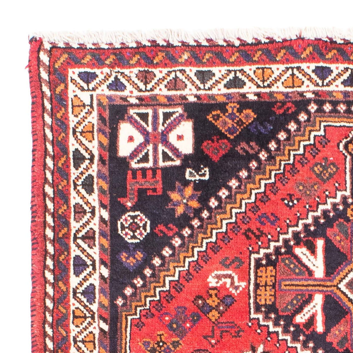 Persisk matta - Nomadic - 169 x 115 cm - mörkröd