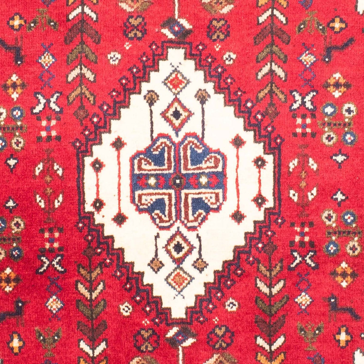 Persisk matta - Nomadic - 153 x 105 cm - mörkröd