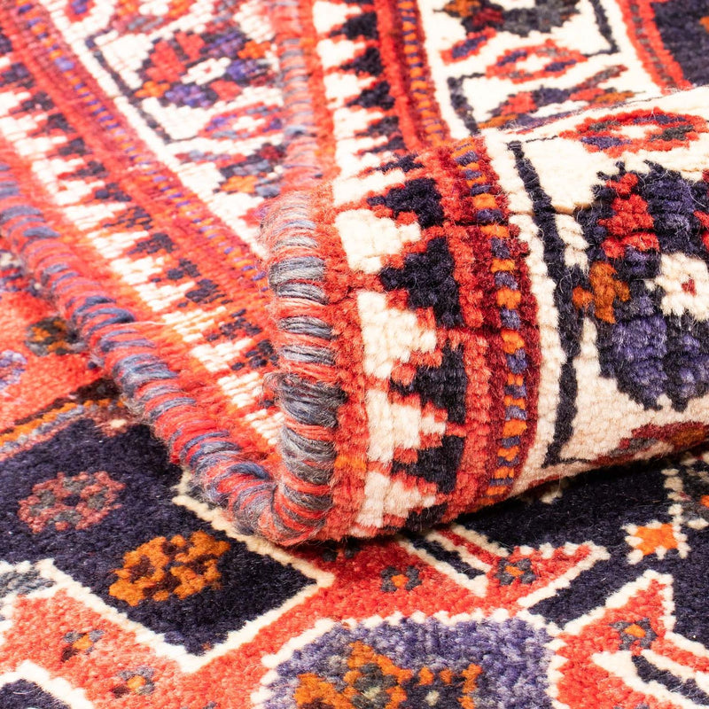 Persisk matta - Nomadic - 159 x 121 cm - mörkröd