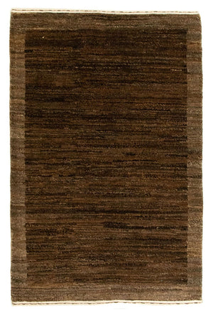Gabbeh-matta - Indus - 93 x 60 cm - mörkbrun