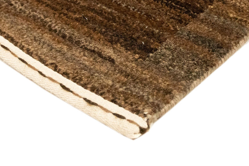 Gabbeh-matta - Indus - 93 x 60 cm - mörkbrun