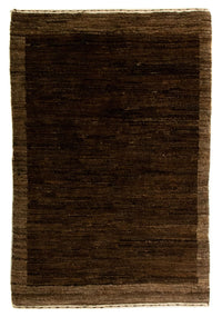 Gabbeh-matta - Indus - 88 x 58 cm - mörkbrun