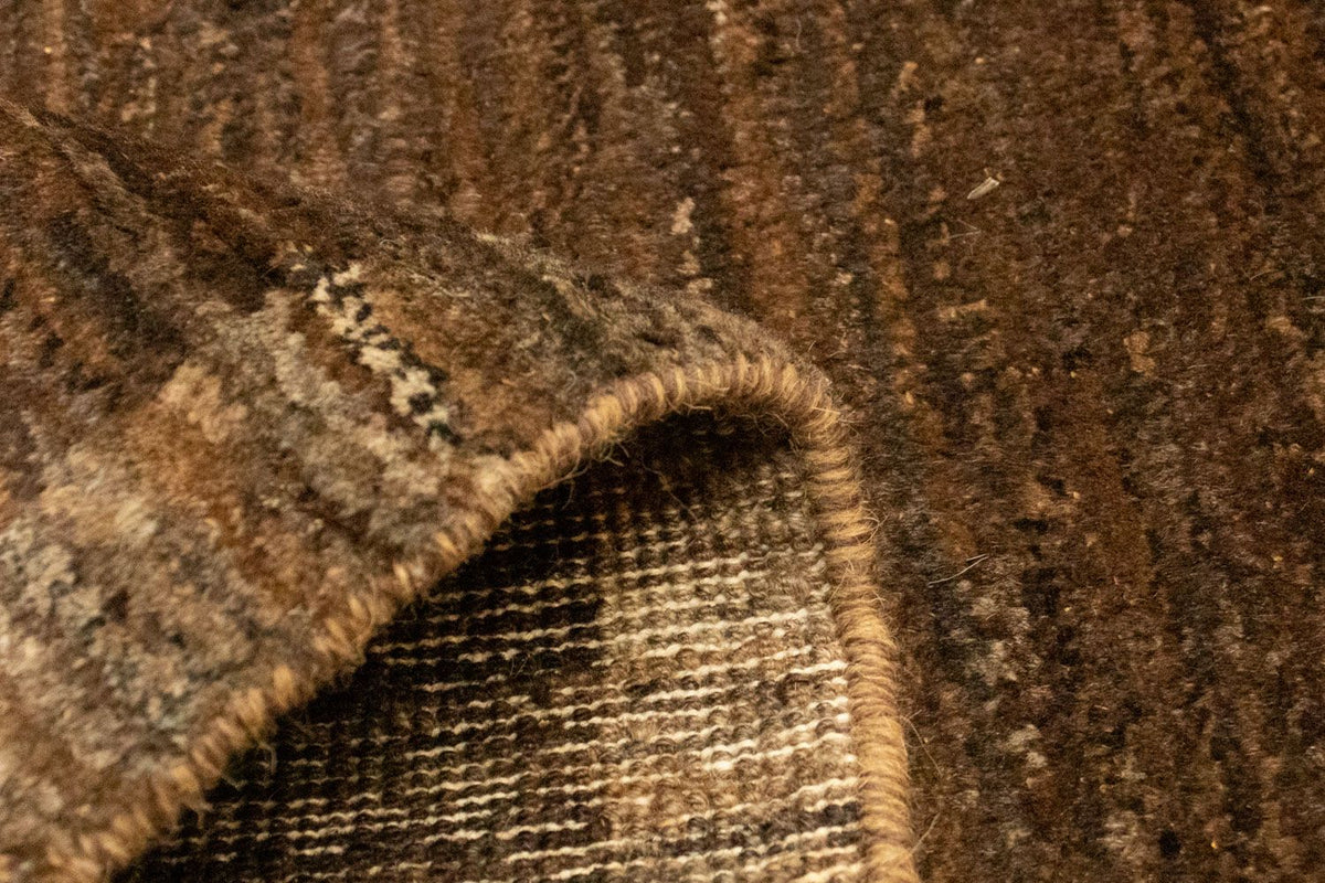 Gabbeh-matta - Indus - 90 x 58 cm - mörkbrun