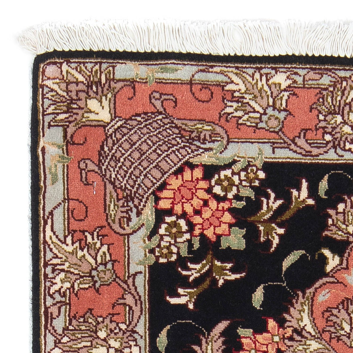 Persisk matta - Tabriz - Royal - 90 x 60 cm - mörkblå