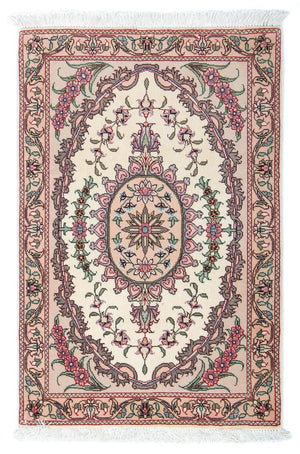 Persisk matta - Tabriz - Royal - 90 x 60 cm - beige