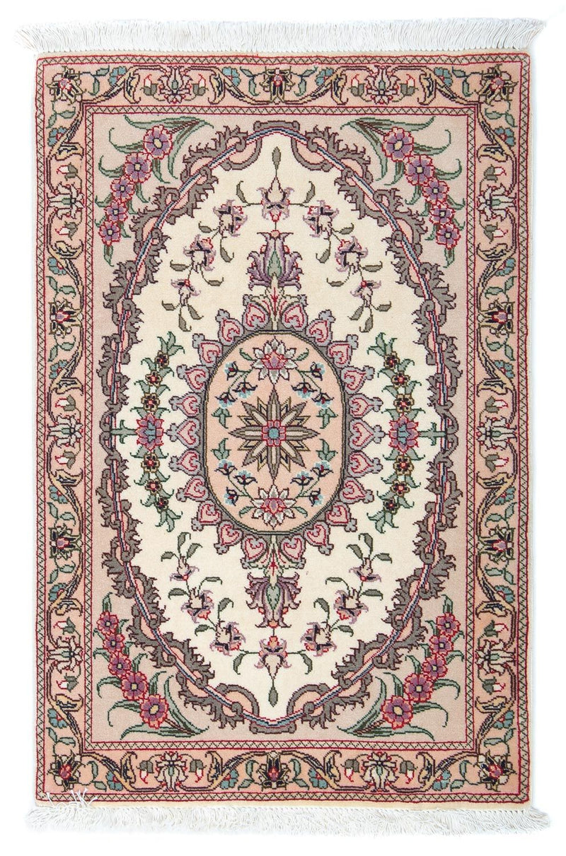 Persisk matta - Tabriz - Royal - 90 x 60 cm - beige