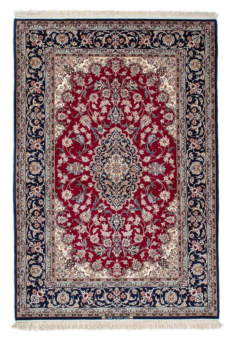 Silk Carpet - Ghom Silk - Premium - 200 x 130 cm - röd