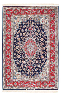 Persisk matta - Isfahan - Premium - 197 x 130 cm - mörkblå