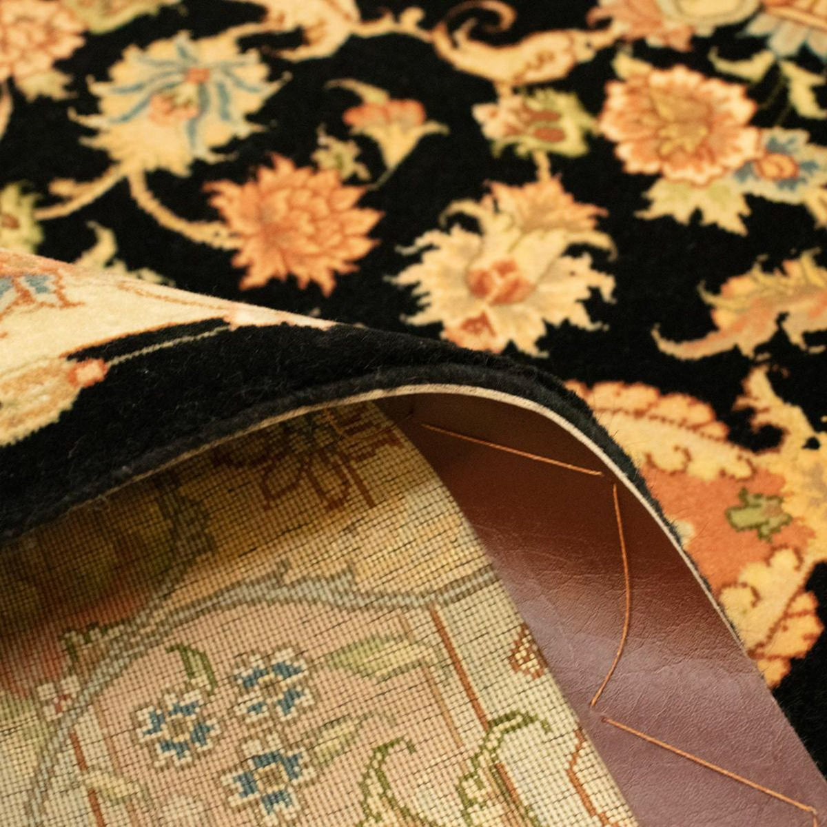 Persisk matta - Tabriz - Royal - 157 x 101 cm - svart