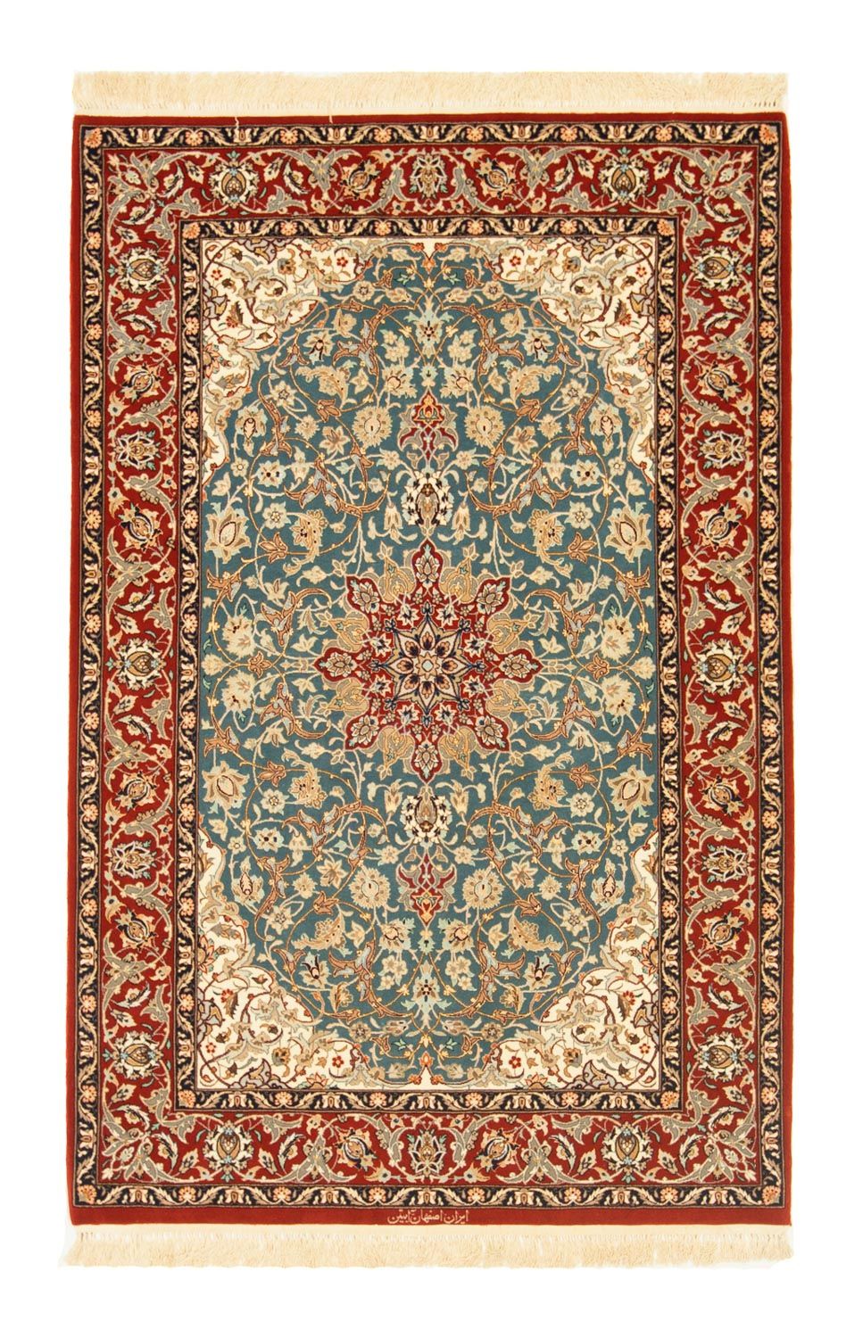 Persisk matta - Isfahan - Premium - 162 x 106 cm - röd
