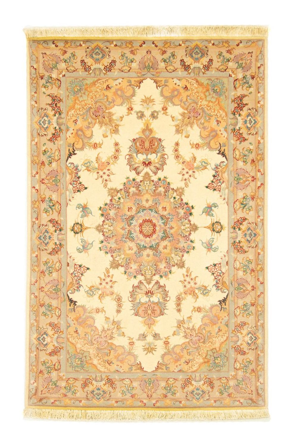 Persisk matta - Tabriz - Royal - 154 x 102 cm - beige
