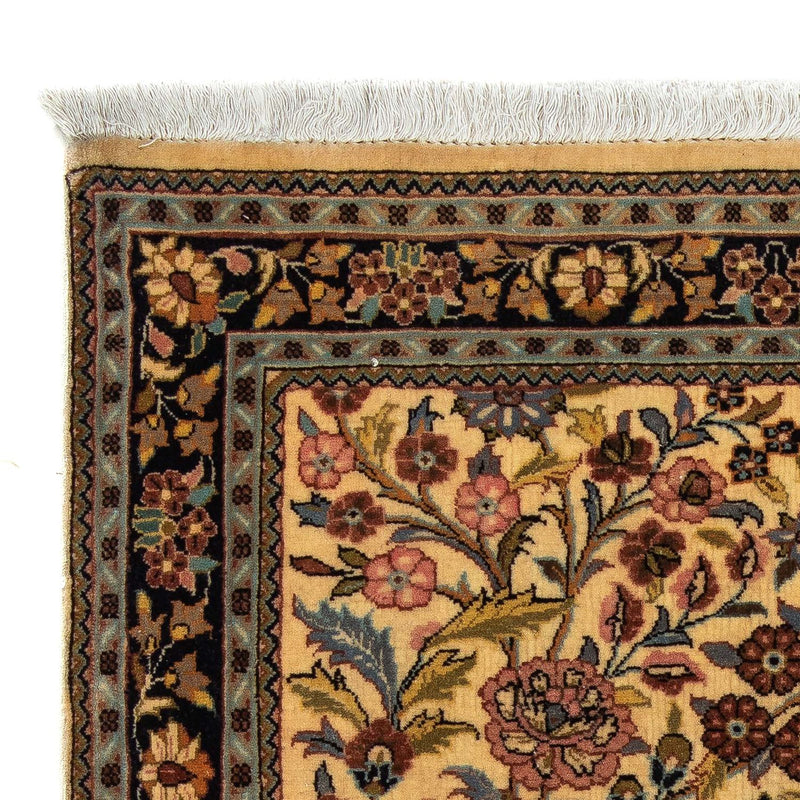 Persisk matta - Ghom - 113 x 68 cm - senapsgult