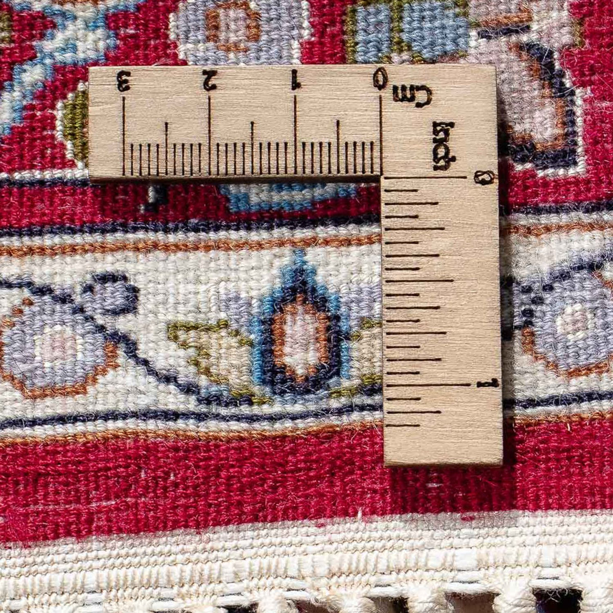 Persisk matta - Isfahan - Premium - 108 x 72 cm - mörkröd