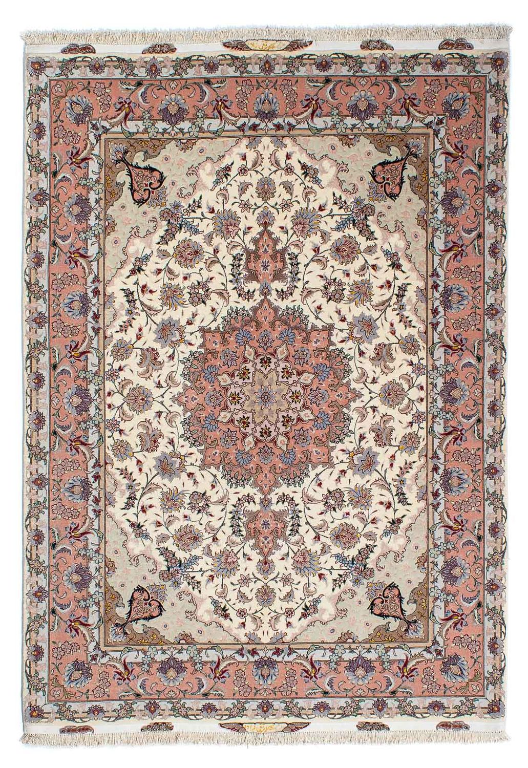 Persisk matta - Tabriz - Royal - 205 x 154 cm - beige