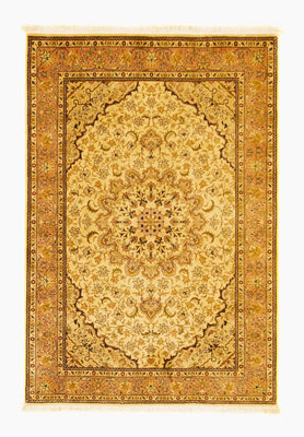 Persisk matta - Tabriz - Royal - 150 x 105 cm - beige