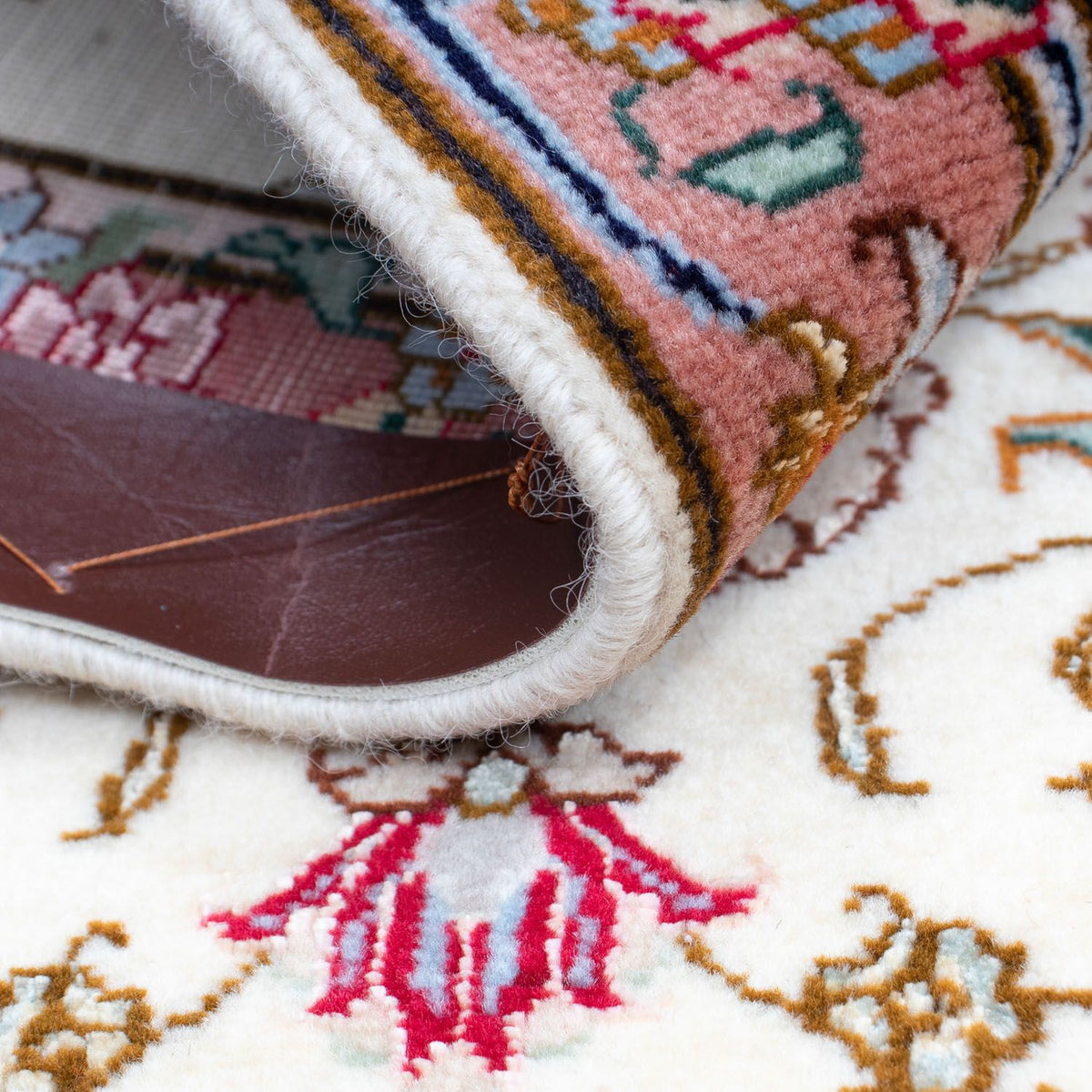 Persisk matta - Tabriz - Royal - 87 x 60 cm - beige