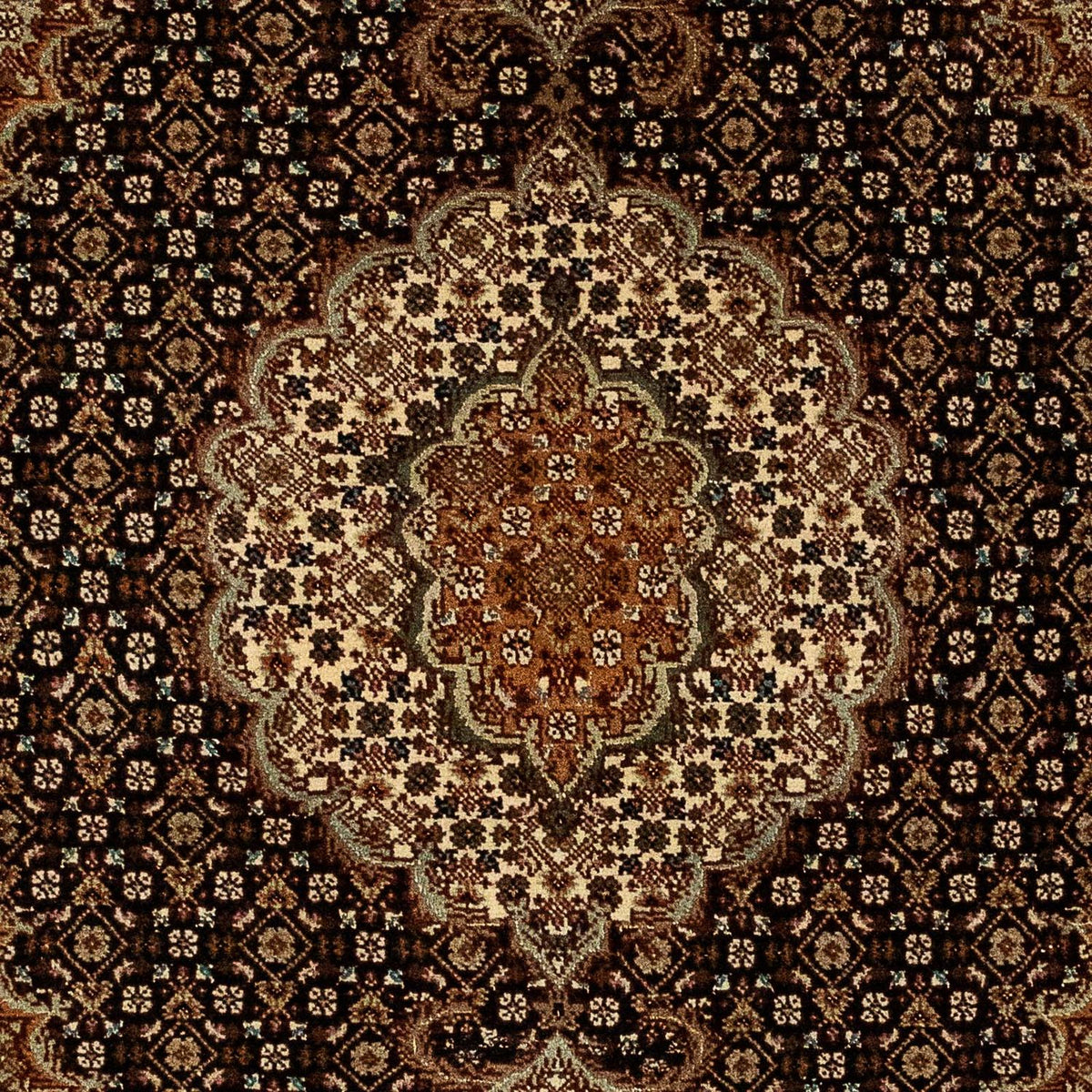 Persisk matta - Tabriz - Royal - 114 x 83 cm - mörkblå