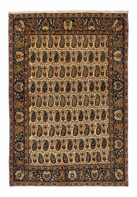 Silk Carpet - Ghom Silk - Premium - 195 x 135 cm - ljusbeige