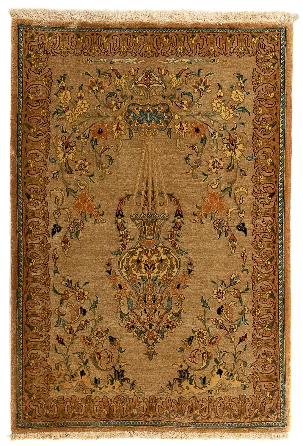 Persisk matta - Tabriz - Royal - 107 x 79 cm - brun