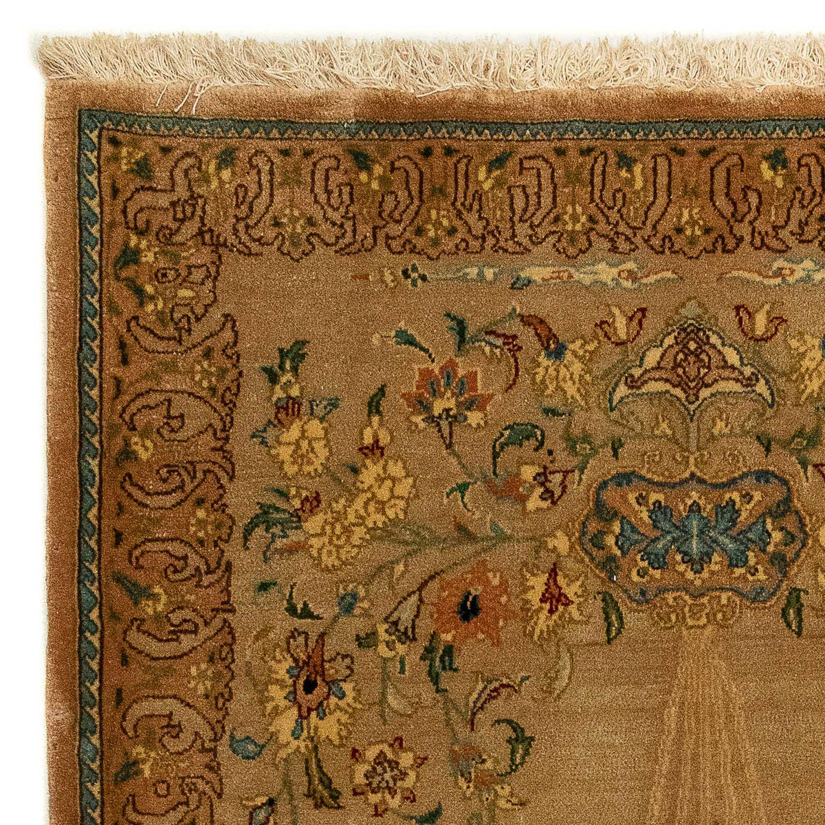 Persisk matta - Tabriz - Royal - 107 x 79 cm - brun