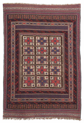 Kelim Carpet - orientalisk matta - 288 x 200 cm - brun