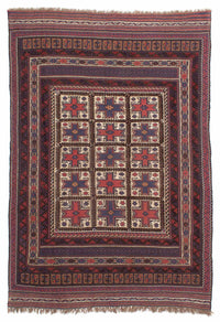 Kelim Carpet - orientalisk matta - 288 x 200 cm - brun