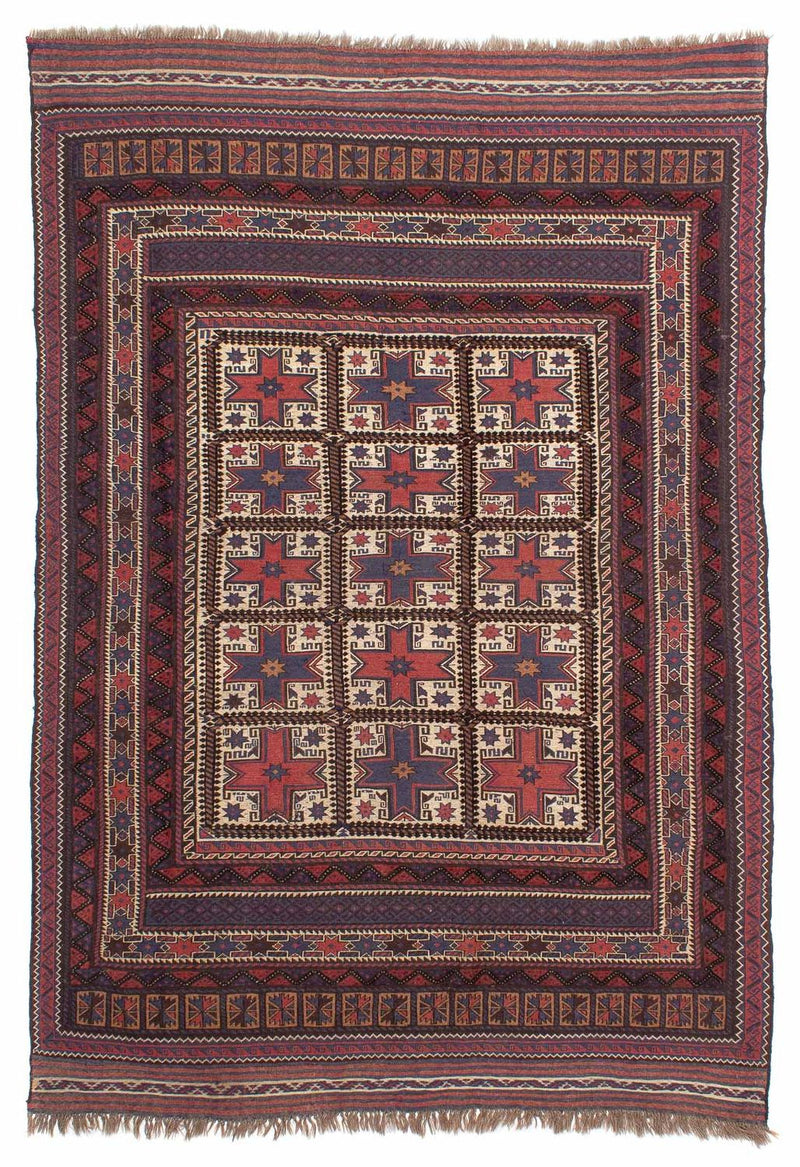 Kelim Carpet - orientalisk matta - 288 x 200 cm - brun