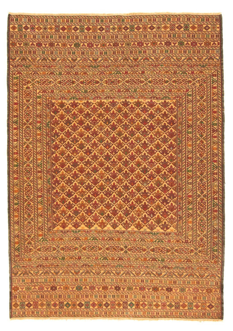 Kelim Carpet - orientalisk matta - 189 x 143 cm - flerfärgad