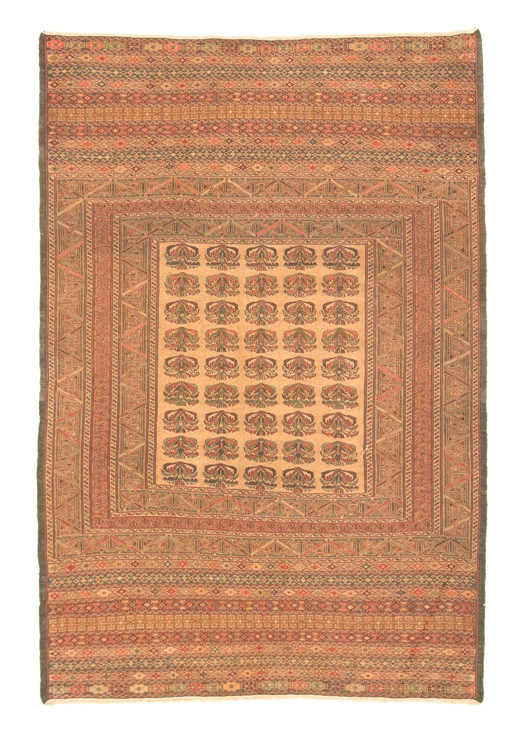 Kelim Carpet - orientalisk matta - 179 x 120 cm - flerfärgad