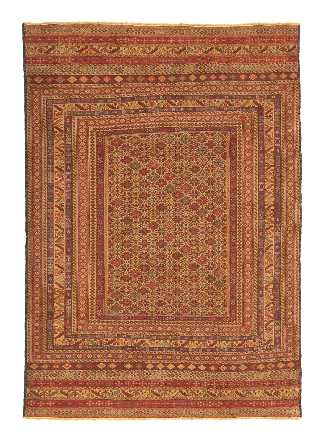 Kelim Carpet - orientalisk matta - 173 x 127 cm - flerfärgad