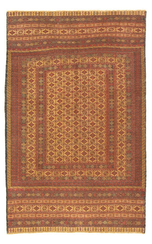 Kelim Carpet - orientalisk matta - 199 x 130 cm - flerfärgad