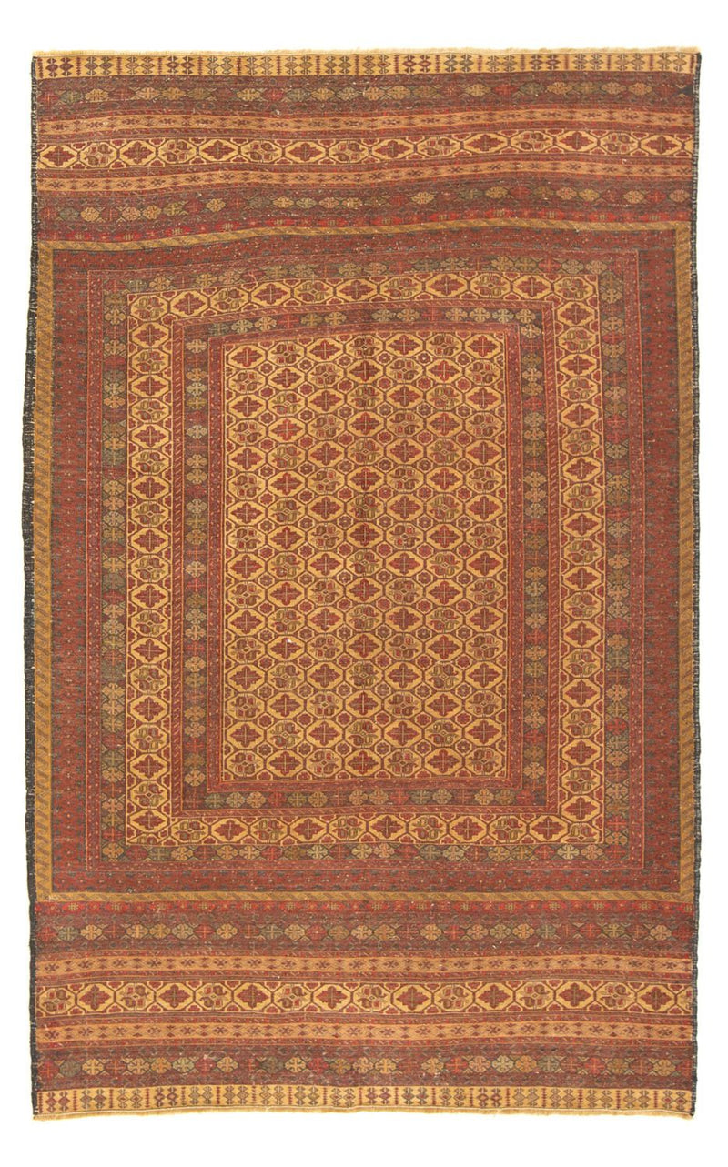 Kelim Carpet - orientalisk matta - 199 x 130 cm - flerfärgad