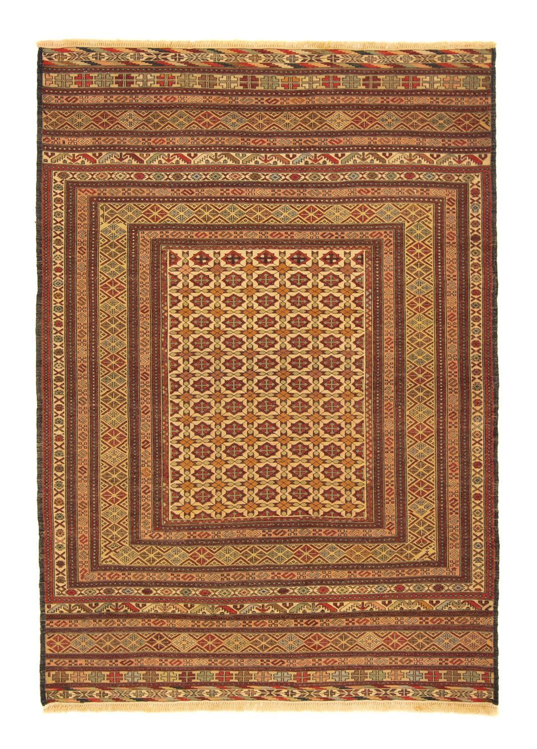Kelim Carpet - orientalisk matta - 180 x 126 cm - flerfärgad