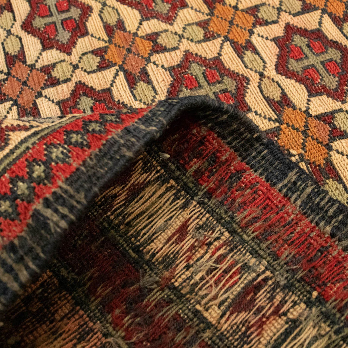 Kelim Carpet - orientalisk matta - 180 x 126 cm - flerfärgad