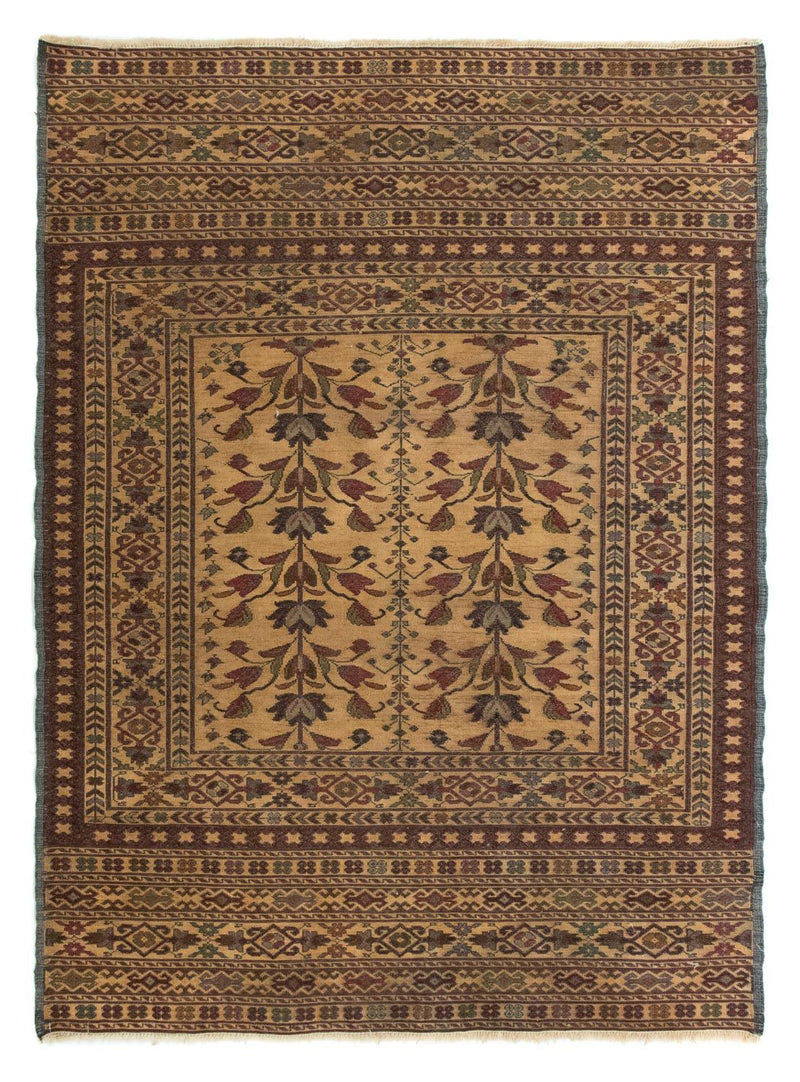 Kelim Carpet - orientalisk matta - 132 x 94 cm - flerfärgad