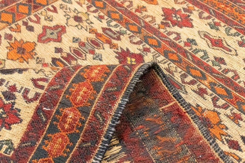 Kelim Carpet - orientalisk matta - 140 x 89 cm - flerfärgad